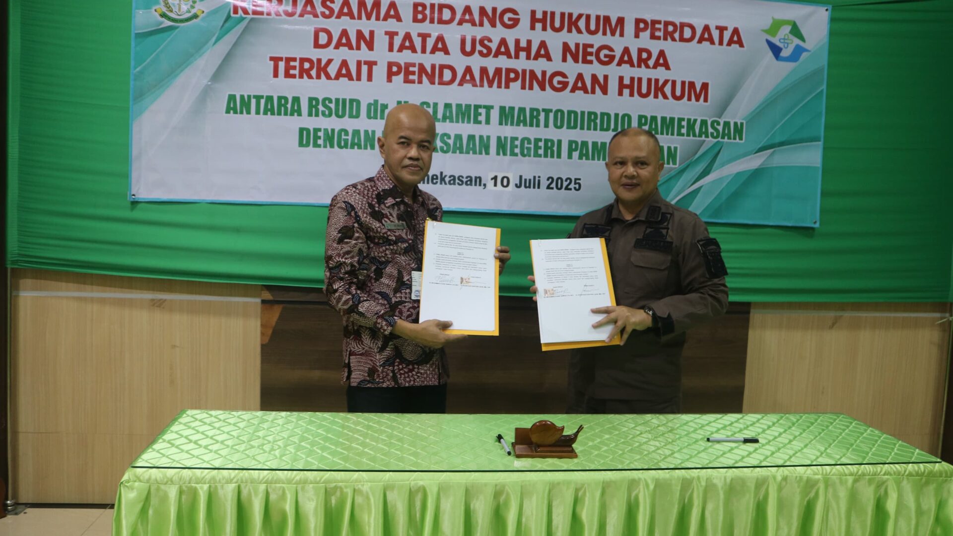 RSUD Smart-Kejari Pamekasan MoU Bantuan Hukum Perdata dan Tata Usaha Negara