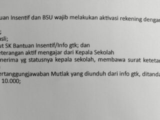 Insentif Guru Cair