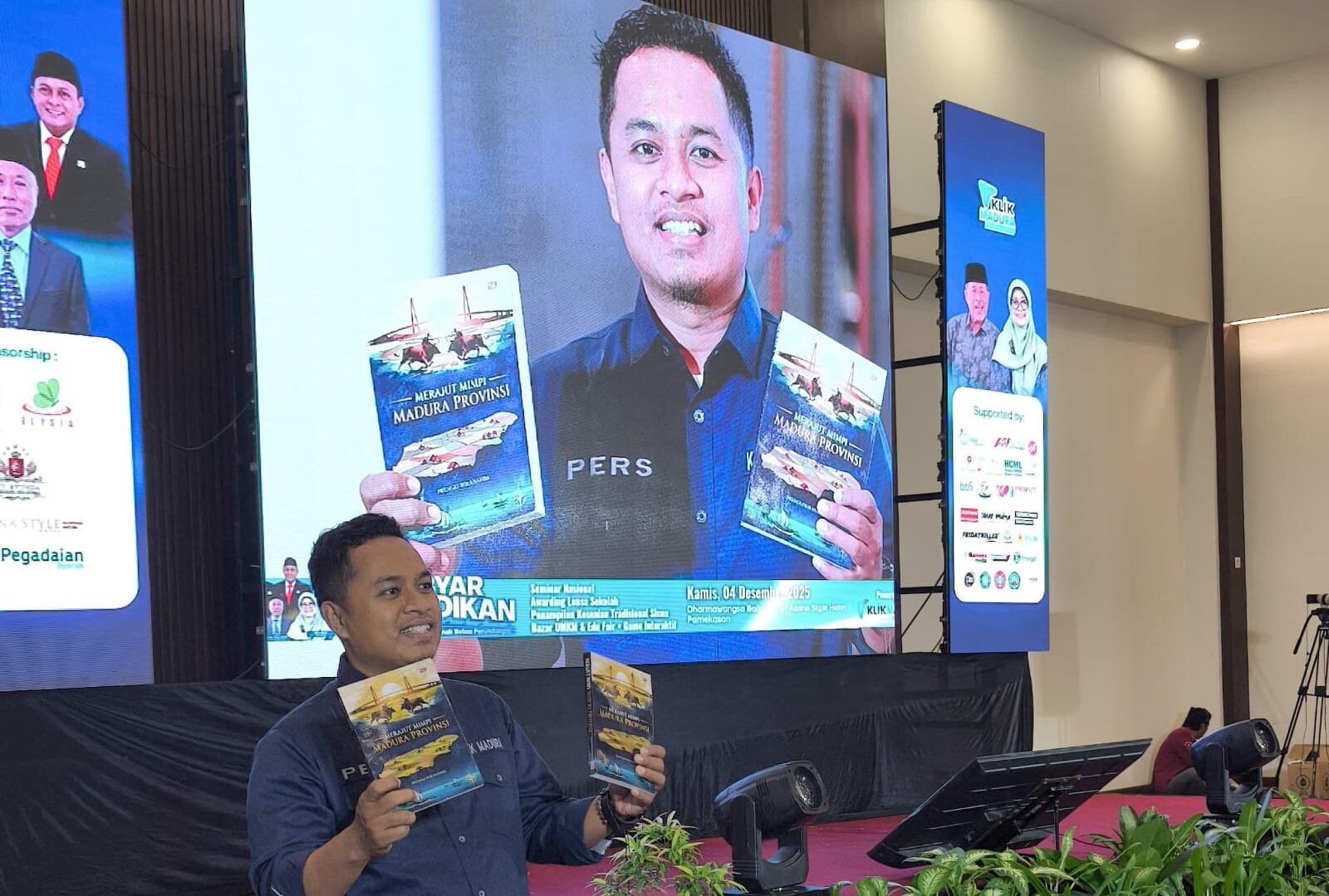 Angkat Perjuangan Ulama dan Pemuda, Prengki Wirananda Launching Buku Madura Provinsi