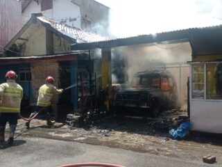 Insiden Tap Oli Berujung Petaka, Bengkel dan Rumah di Sukodono Lumajang Hangus Terbakar
