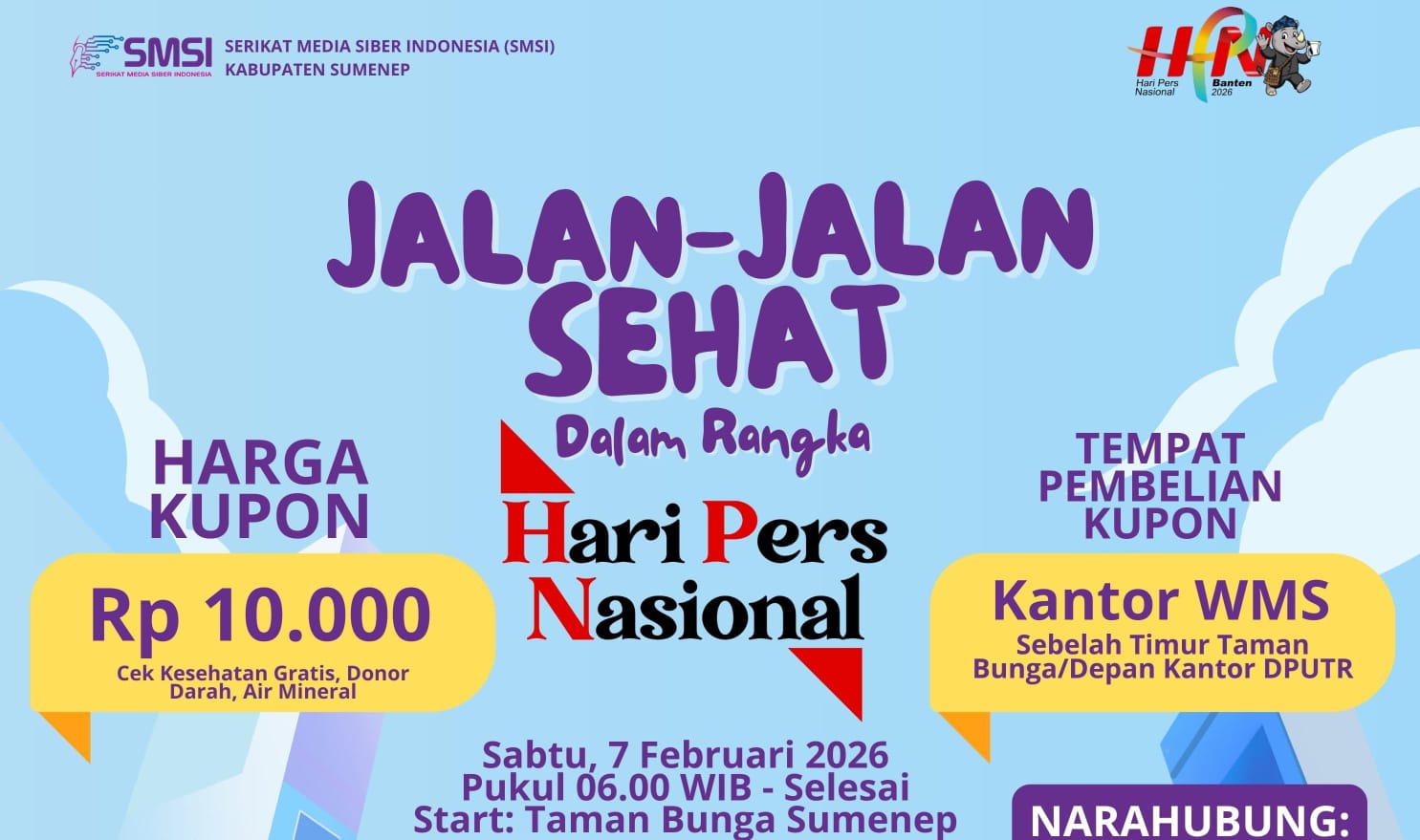 Usai SMSI Award, SMSI Sumenep Gelar JJS, Ajak Masyarakat Meriahkan HPN 2026