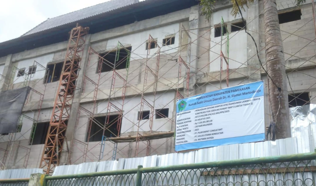 Pembangunan Gedung Baru RSUD Smart Pamekasan Rp8 Miliar Kembali Lompat Tahun