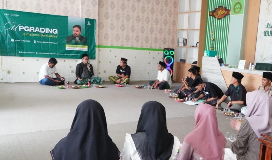Perkaya Keilmuan Menulis Berita, Kru Media NU Palengaan Pamekasan Gelar Upgrading