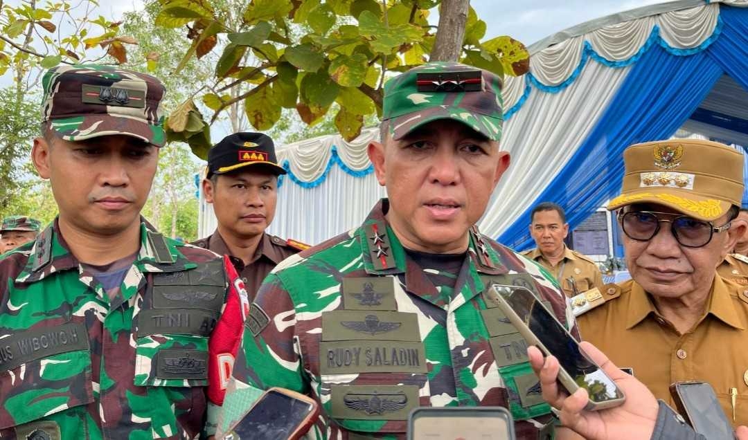 Cek Status Lahan, Pangdam V Brawijaya Kunjungi Pembangunan Batalyon di Pamekasan