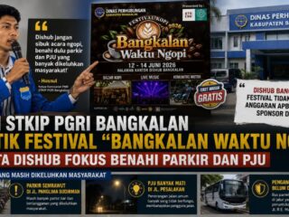 PMII Soroti Festival "Bangkalan Waktu Ngopi", Nilai Dishub Belum Tuntaskan Persoalan Parkir dan PJU