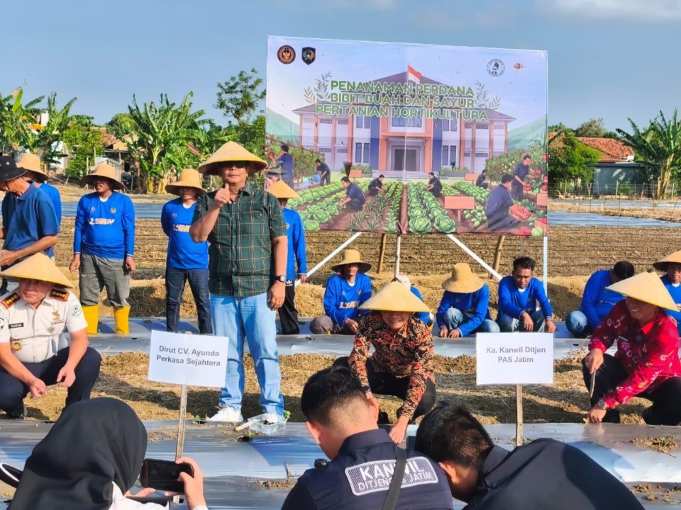 Lapas Kelas IIA Pamekasan Bersama CV Ayunda Latih Warga Binaan Jadi Ahli Hortikultura