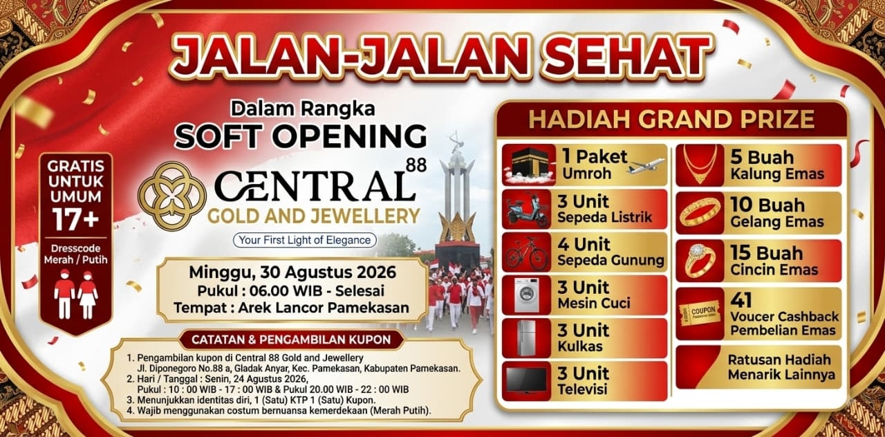 JJS Hiasi Peresmian Toko Emas Central 88 Gold & Jewellery Pamekasan