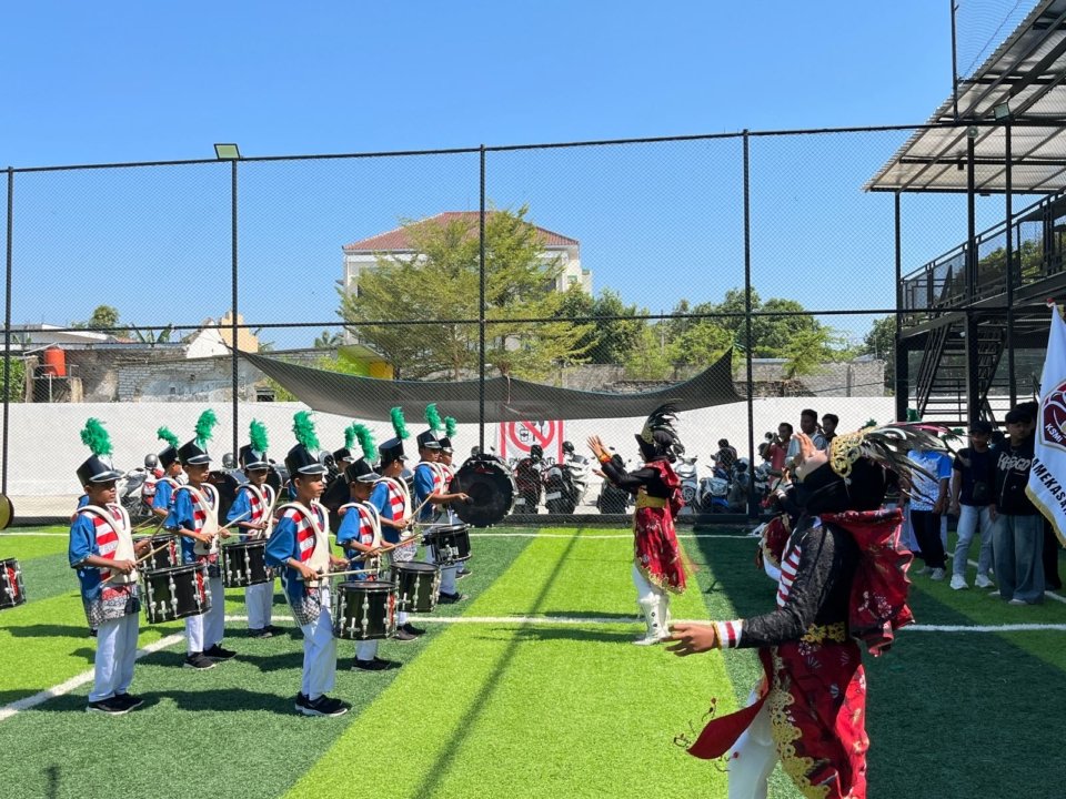 Juara 2 Jatim, Drumband Canka Wira Swara Tampil Memukau di Final Kejurkab KSMI Pamekasan