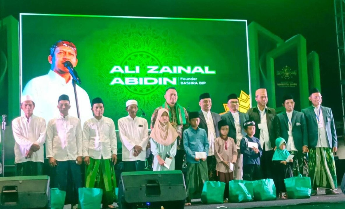 Bashra BIP Gaet MWCNU Palengaan Pamekasan Santuni 500 Guru Ngaji-Anak Yatim