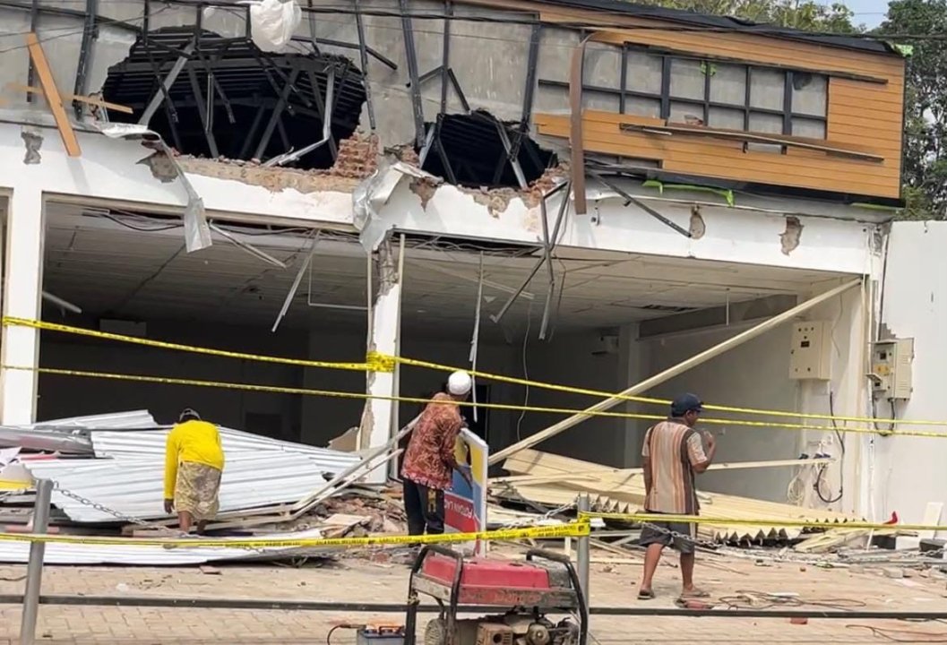 Polisi Bidik Pelaku Pengrusakan Bangunan Indomaret di Palengaan Pamekasan